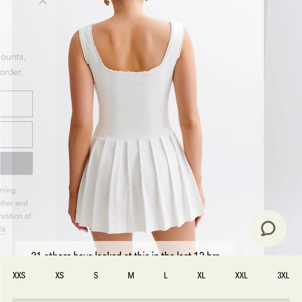 NWT White MESHKI Dress - Picture 2 of 3